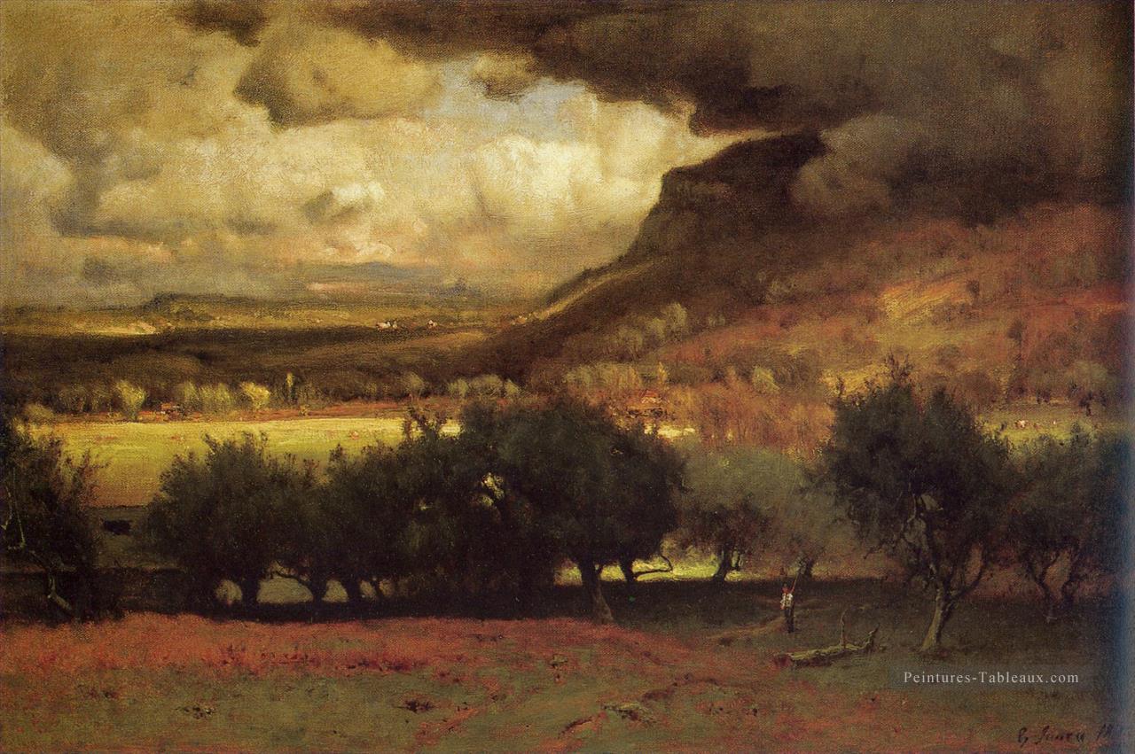 La tempête à venir 1878 Tonalist George Inness Peintures à l'huile